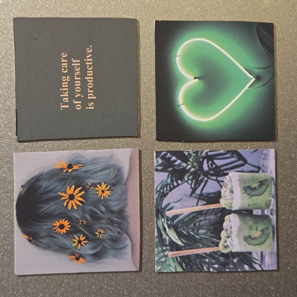 Taking Care Of Yourself Is Productive ~ Magnets Custom Handmade Set of 4